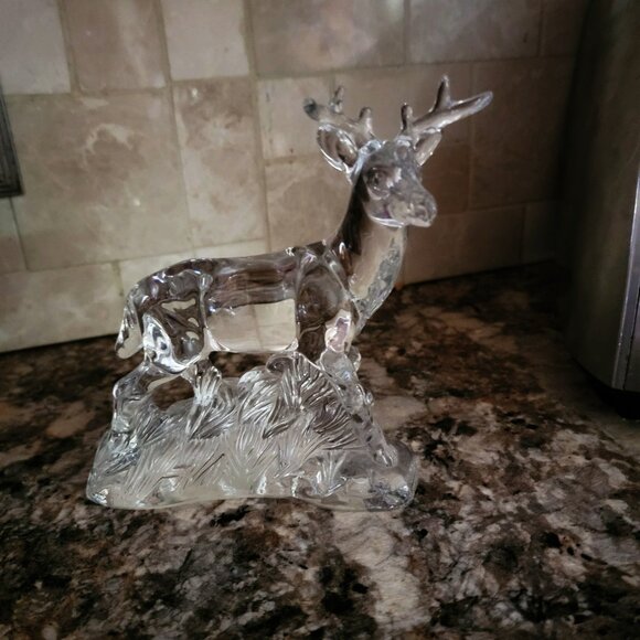 Vintage Princess House Crystal Deer Figure-1990's - Picture 1 of 2